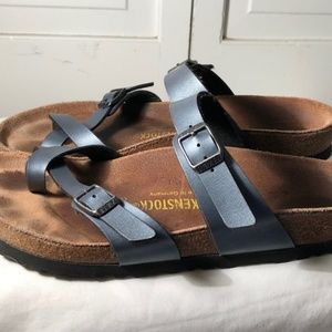 metallic purple mayari birkenstocks